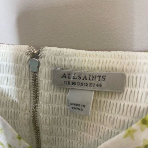 All Saints Cassia Amanzi Linen Blend Top NWT Size 12 - Picture 10 of 12